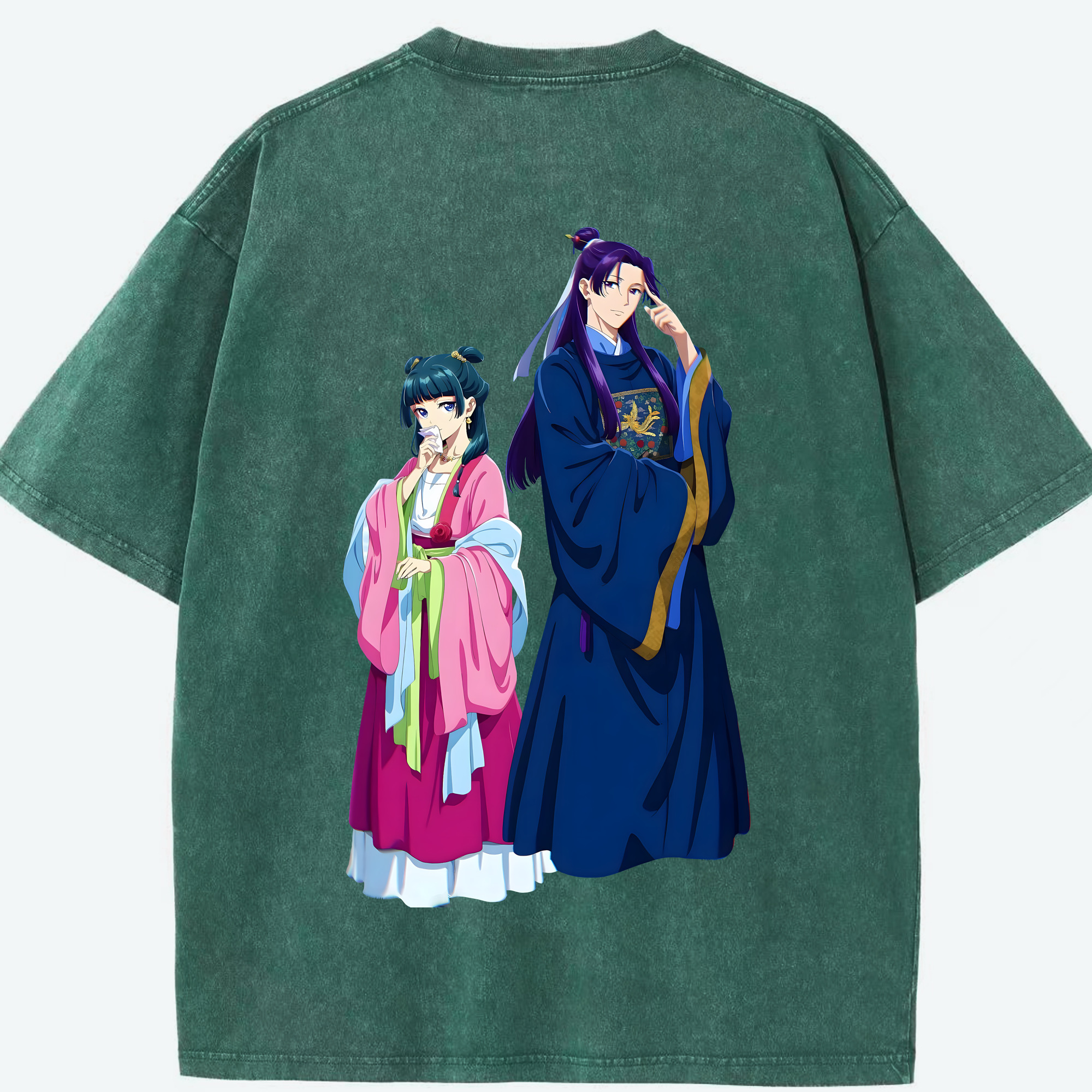 （画像用） 薬屋のひとりごと The Apothecary Diaries 綿100% ヴィンテージ風 半袖Tシャツ（背面プリント）